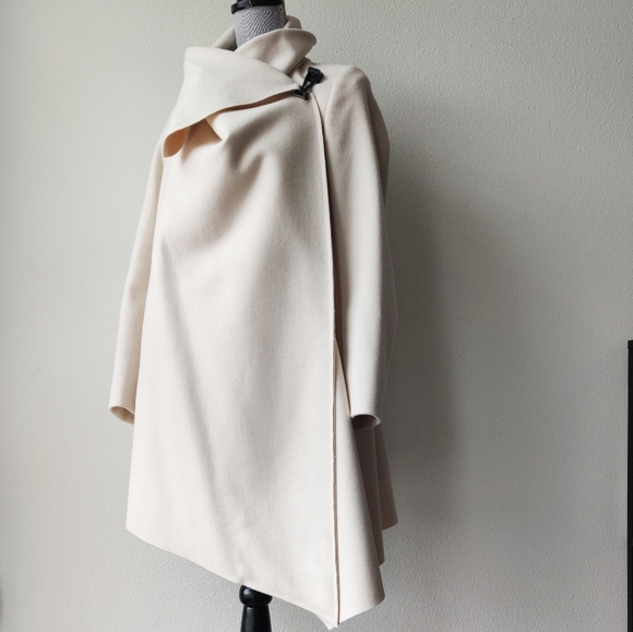 All Saints City Monument Draped Coat - Picture 3 of 8